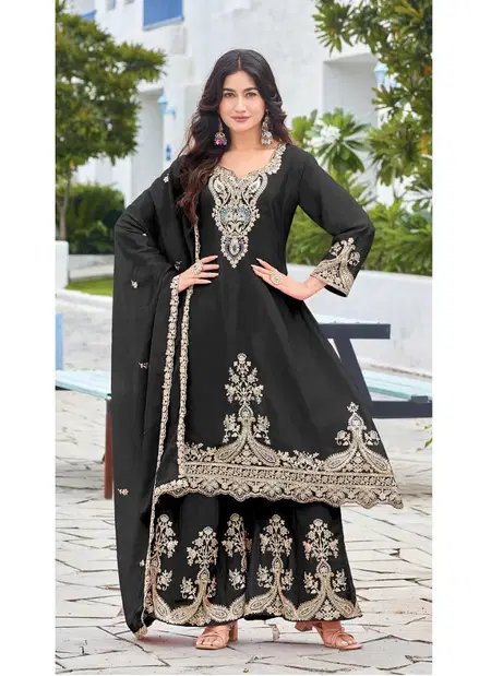 Khas 4467 Chinon Silk Embroidery Online Pakistani Readymade Suits Wholesale